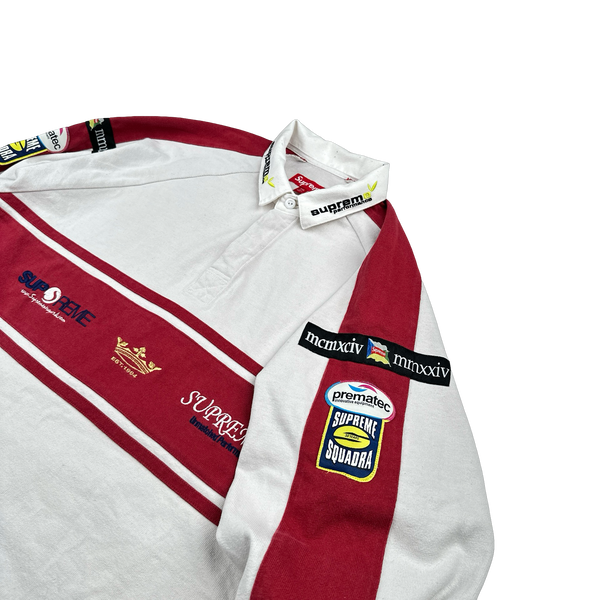 Supreme World Famous Spellout no.6 Rugby Polo Shirt - XXL