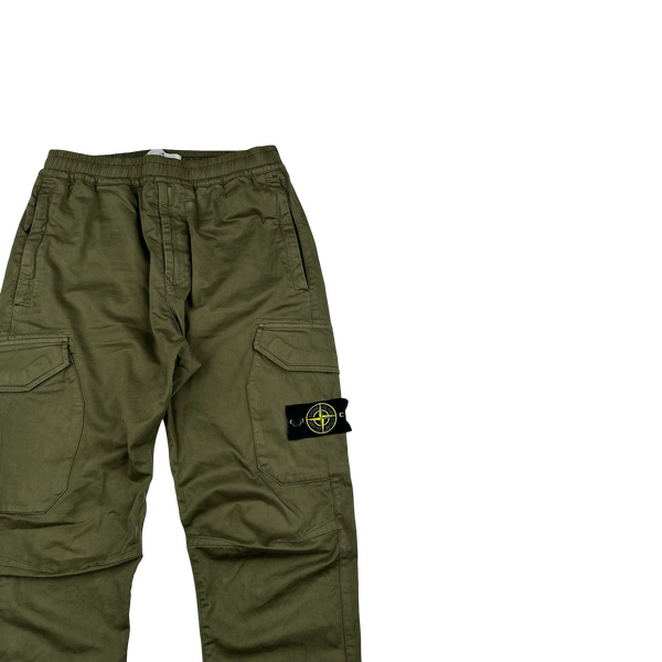 Stone Island 2019 Khaki Cargo RE T Trousers - 30"