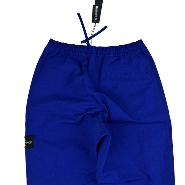 Stone Island 2023 Blue Ripstop LO Cotton Cargos - 33" & 38"
