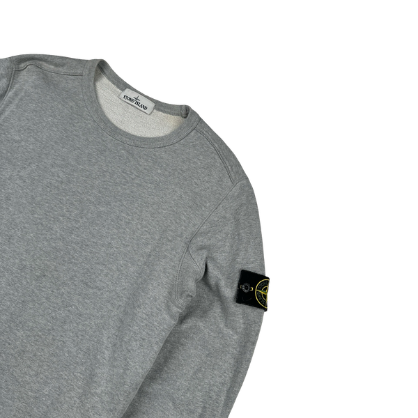 Stone Island 2018 Grey Cotton Crewneck - Small