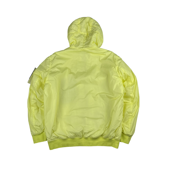 Stone Island 2022 Neon Yellow Crinkle Primaloft Lined Jacket - XL