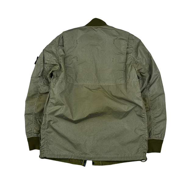 Stone Island 2016 Green Pixel Reflective Bomber Jacket - Medium