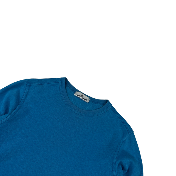 Stone Island 2018 Blue Cotton Crewneck Sweatshirt - Small