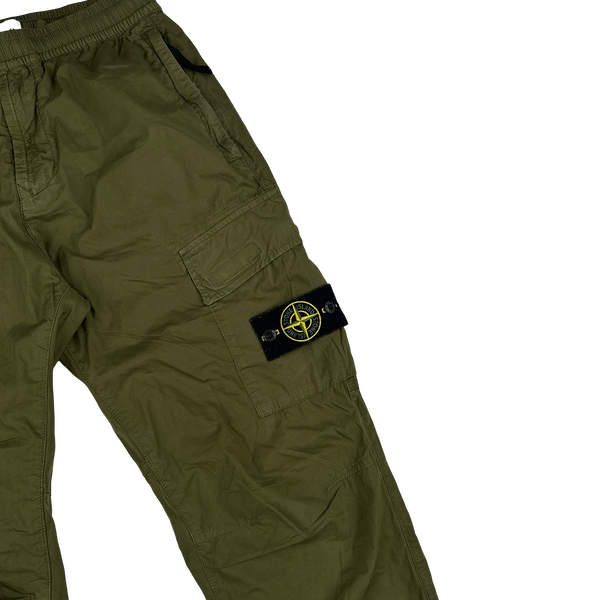 Stone Island 2019 RE-T Khaki Cotton Cargos - 30"