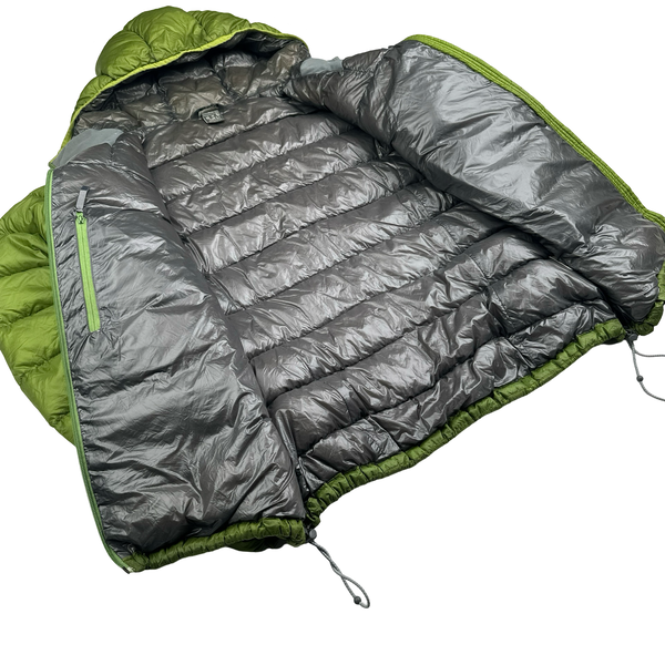 RAB Green Infinity Endurance Down Zipped Puffer Jacket - Large