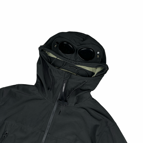 CP Company Black Soft Shell Goggle Jacket - XL