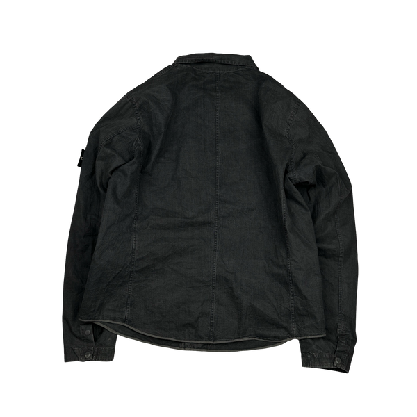 Stone Island 2006 Laminated Cotton Overshirt - XXL