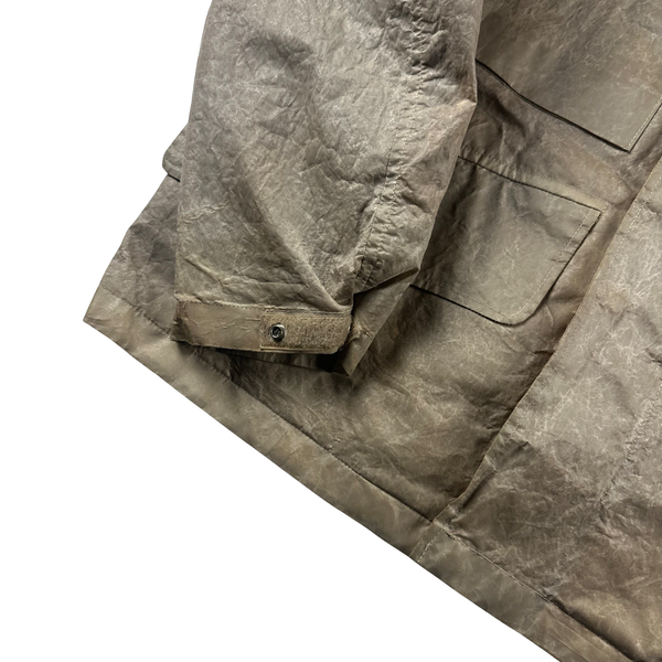 Stone Island 2000 Nylon Paper Laminated Webbing Dutch Rope Lined Jacket - Medium