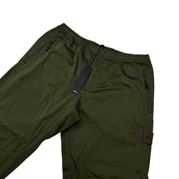 Stone Island 2021 Khaki Ghost Cotton Cargo Trousers - 40"