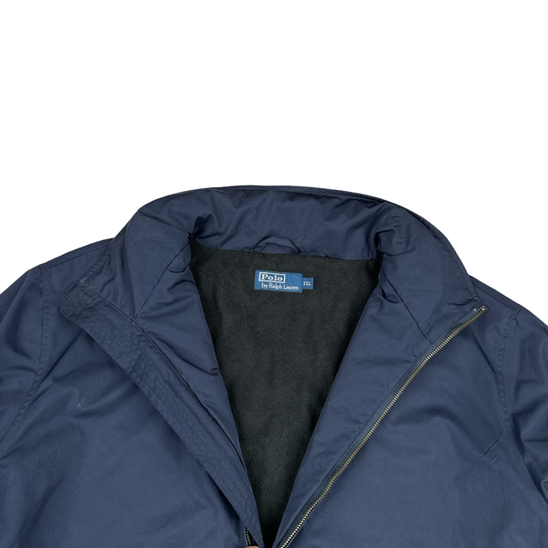 Ralph Lauren Navy Harrington Zipped Quilted Jacket - XXL