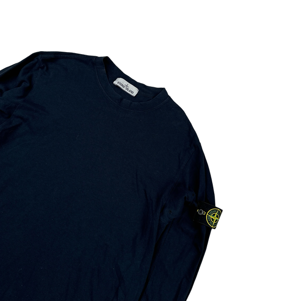 Stone Island 2016 Navy Longsleeve Cotton Top - Large