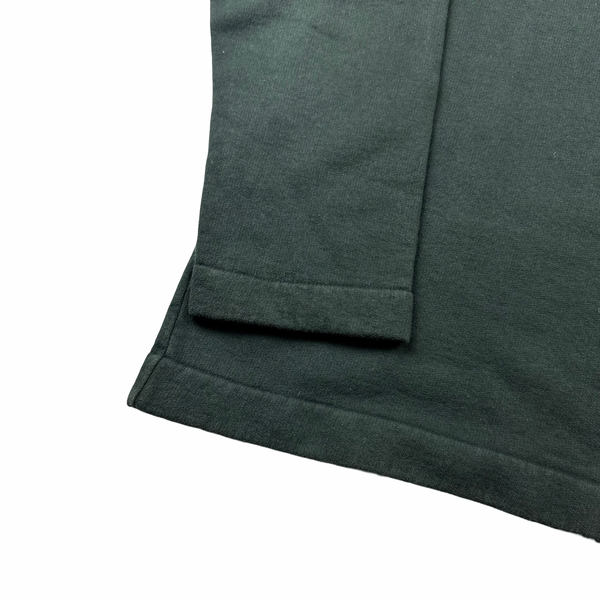 Stone Island Vintage 2000 Forest Green Collared Crewneck Jumper - XL