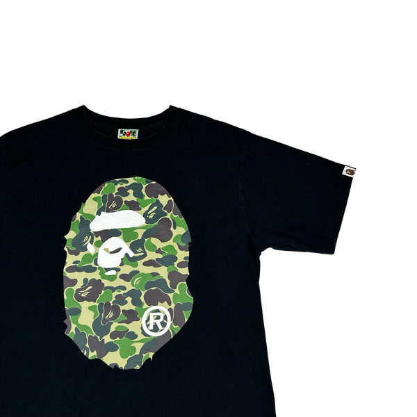 BAPE Camo Ape Graphic Black T Shirt - XL