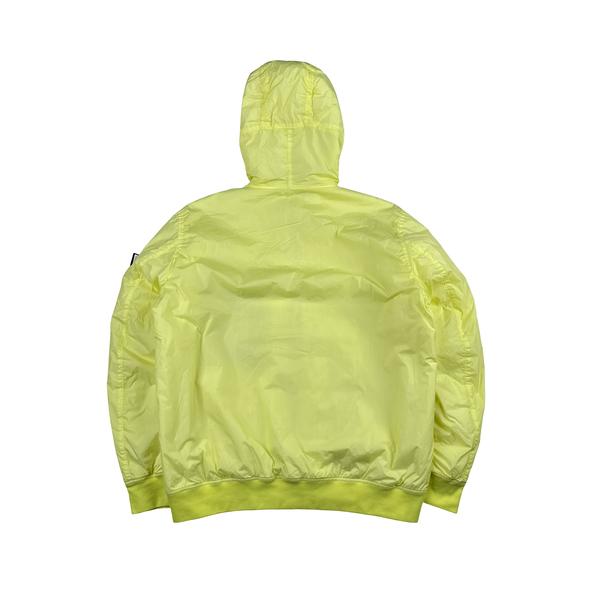 Stone Island 2022 Neon Yellow Crinkle Primaloft Lined Jacket - XL