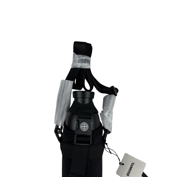 Stone Island 2022 Econyl Black Nylon Metal Bottle Holder Bottle
