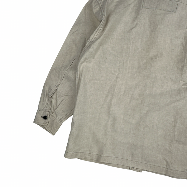 CP Company 90's Japan Exclusive Beige Multi pocket Linen Shirt - Small