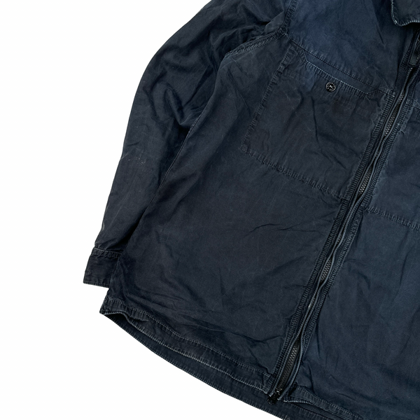 Stone Island 2016 Navy Garment Dyed Overshirt - XXL