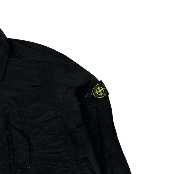 Stone Island 2018 Black Nylon Metal Overshirt - Small