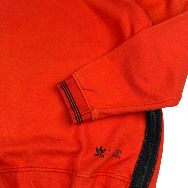 Adidas X CP Company Red Spellout Pull Over Hoodie - Medium