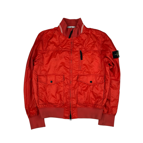 Stone Island 2013 Red Micro Rip Stop Tyveck Shield Jacket - Large