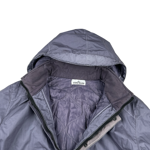 Stone Island 2015 Lavender Purple Mussola Gommata Quilted Jacket - XXL