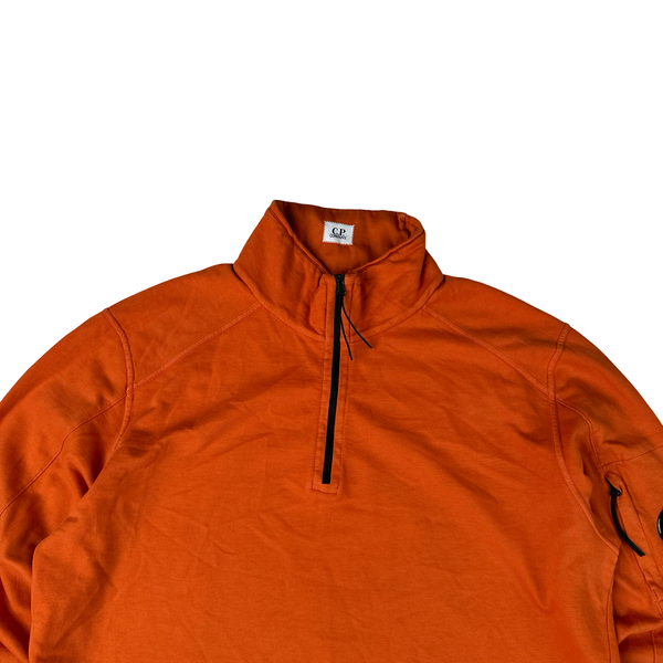 CP Company Orange Cotton Lens View Jumper - Large