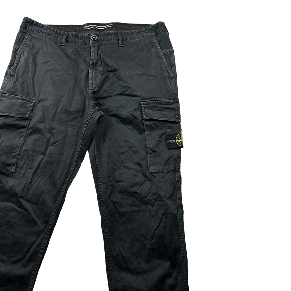 Stone Island 2021 Charcoal Regular Fit Cargo Trousers - 38"