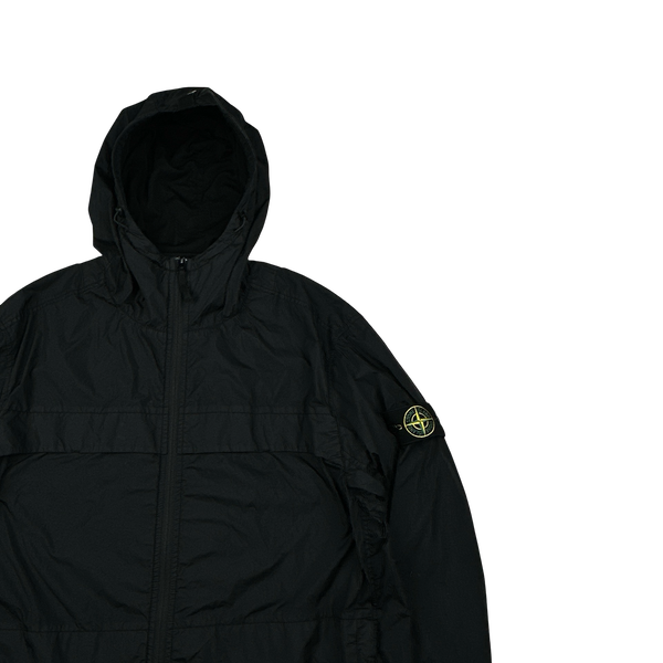 Stone Island 2024 Black Crinkle Reps R-NY Jacket - XL