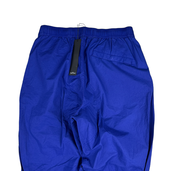Stone Island 2022 Electric Blue Cotton Cargo Trousers - 32"
