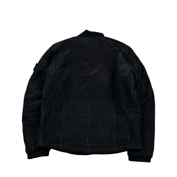 Stone Island 2016 House Check Dormeuil Cloth Nylon Metal Primaloft Bomber Jacket - Large