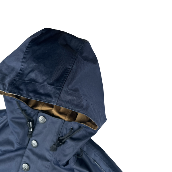 Stone Island 2009 Navy/Brown Reversable Hooded Zipped Jacket - XXL