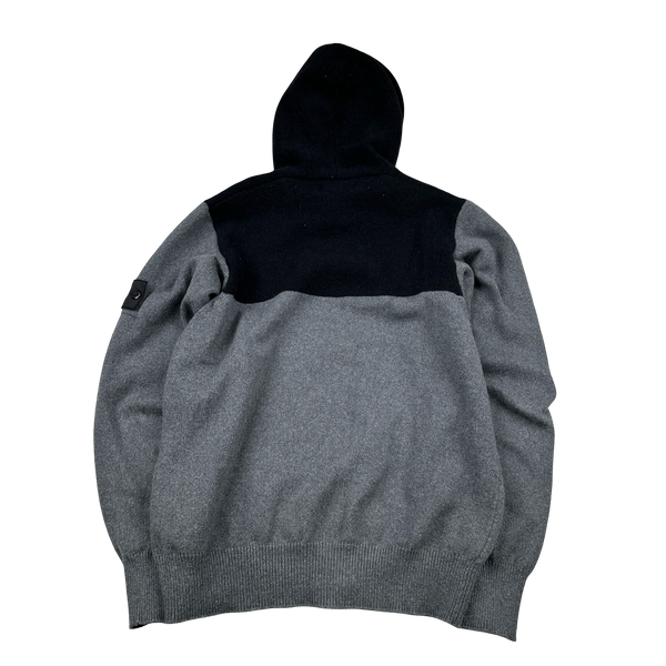 Stone Island 2019 Shadow Project Wool Blend Hoodie Knit Jumper - Small