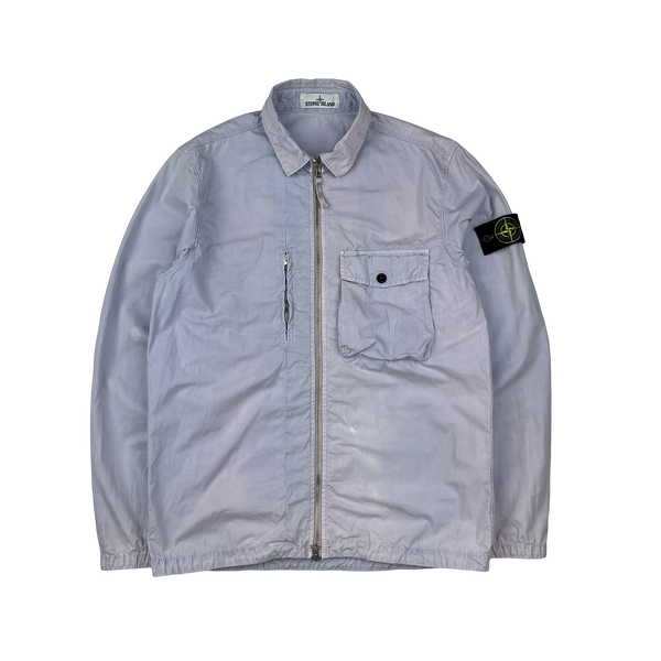 Stone Island 2019 Lilac Cotton Overshirt - Medium