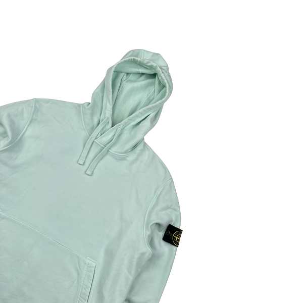 Stone Island 2022 Mint Pullover Cotton Hoodie - Large