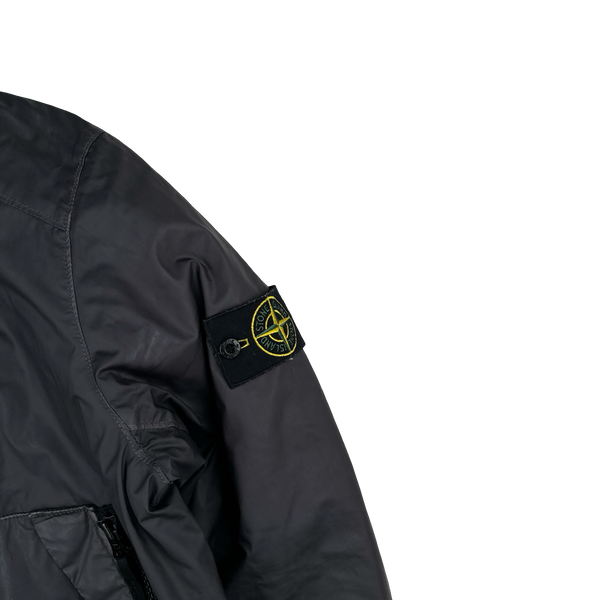 Stone Island 2014 Navy Mussola Gommata Padded Jacket - Medium