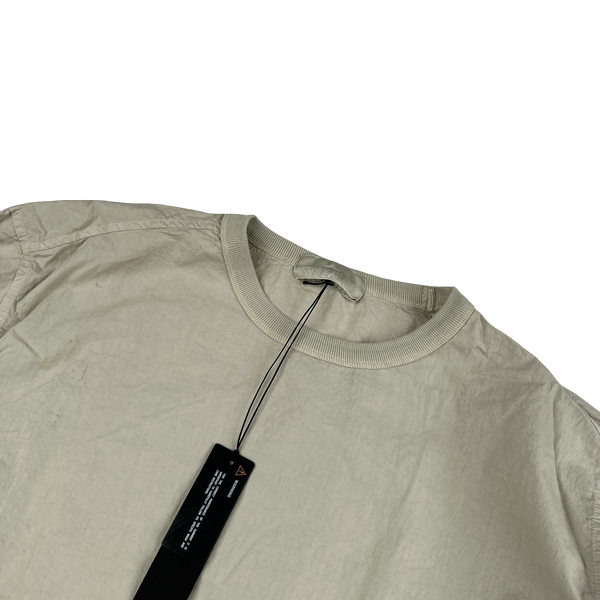 Stone Island 2019 Tan Ghost Piece Cotton Resin Pullover Jumper - XL