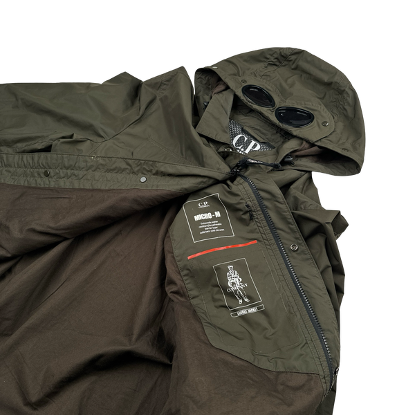CP Company Khaki Micro M Goggle Jacket - XXL
