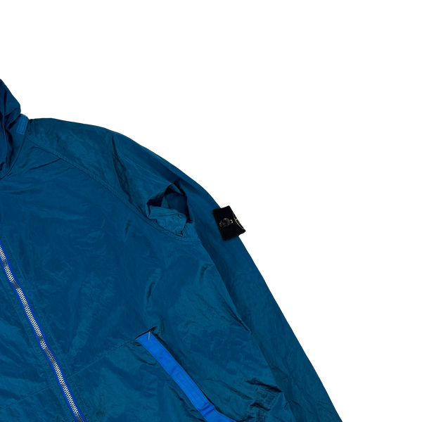 Stone Island Vintage 2005 Blue Nylon Metal Shimmer Jacket - Medium