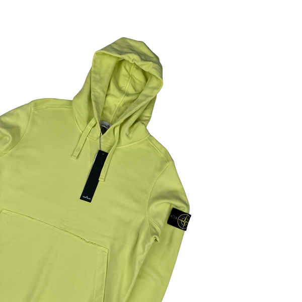 Stone Island 2019 Yellow Pullover Hoodie - Medium