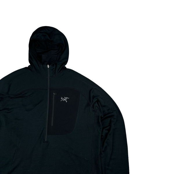 Arcteryx Black Balaclava Stretch Hoodie - Large