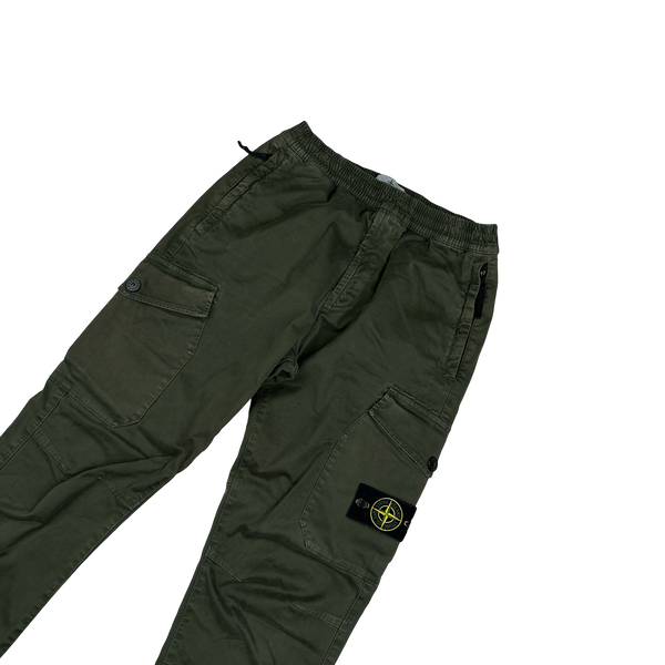 Stone Island 2020 Khaki RE T Cargo Trousers - 31"