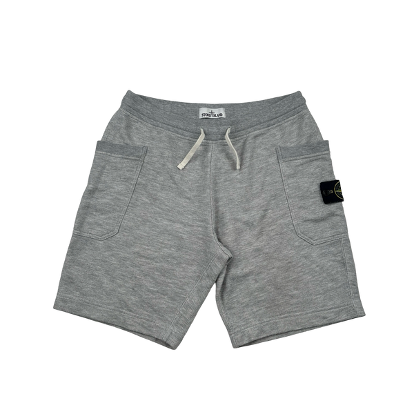 Stone Island 2015 Grey Fleece Shorts - Large