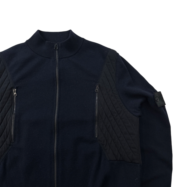 Stone Island Dark Navy Shadow Project Knit Zipped Jumper XXL Mat s Island
