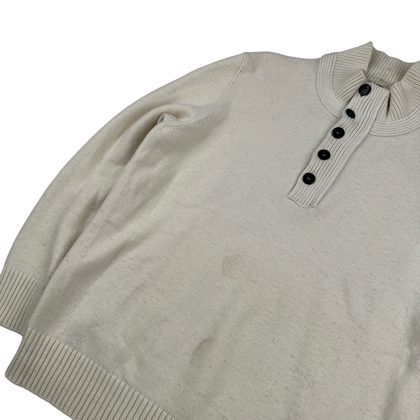 Stone Island 2012 Cream Wool Pullover Jumper - 3XL