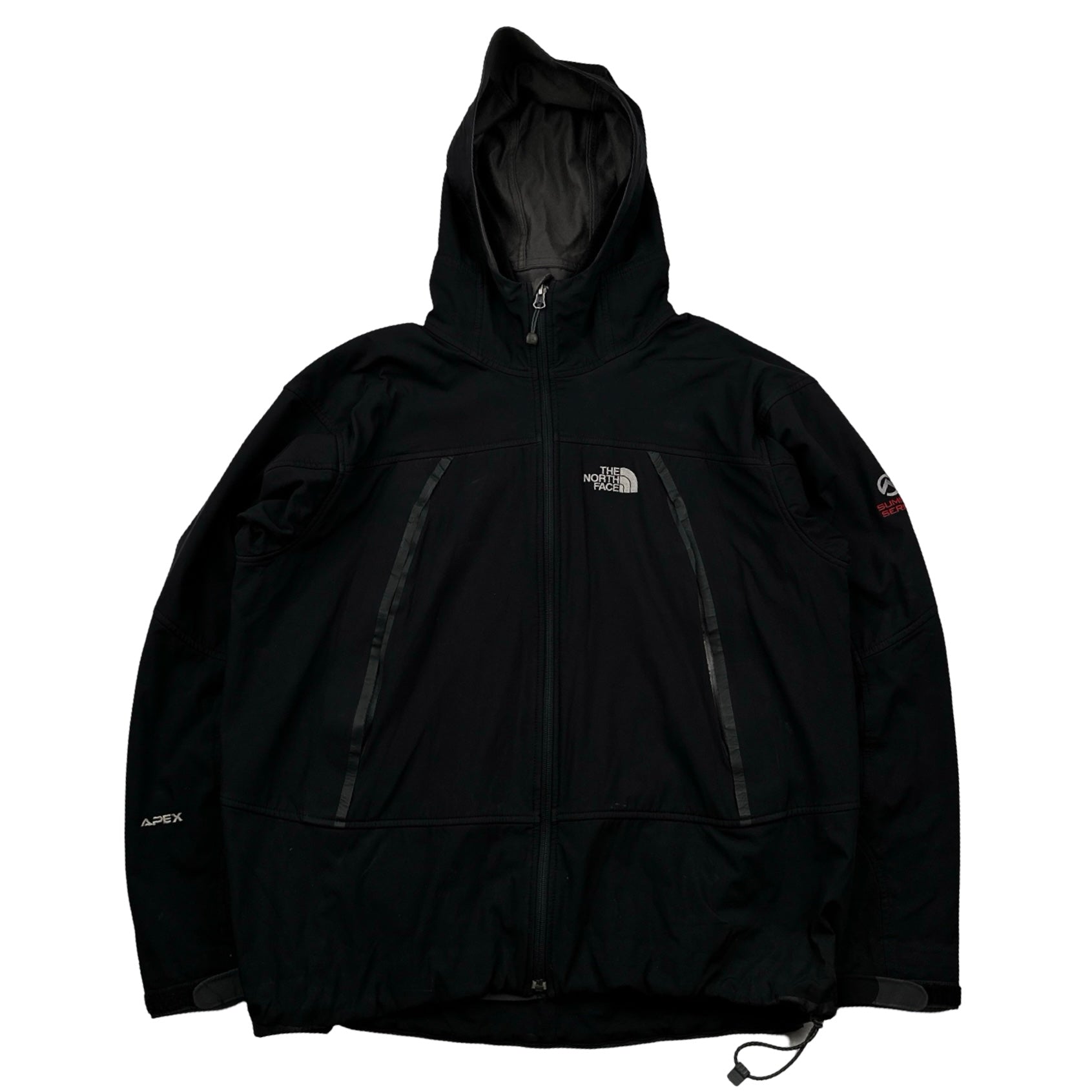 スキー The North Face APEX SUMMIT SERIES North Face Black Summit Series Soft Shell Apex Fleece Lined Jacket