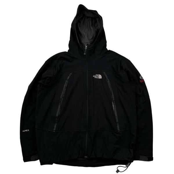 North Face Black Summit Series Soft Shell Apex Fleece Lined Jacket Large