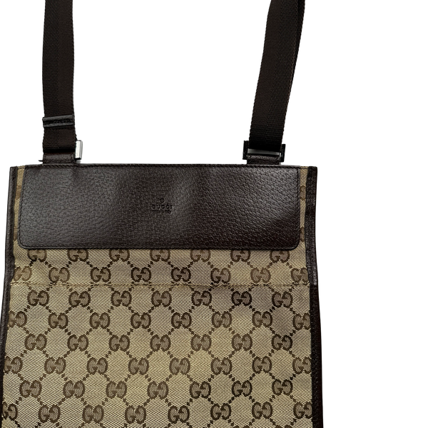 Gucci Monogram Leather Side Bag