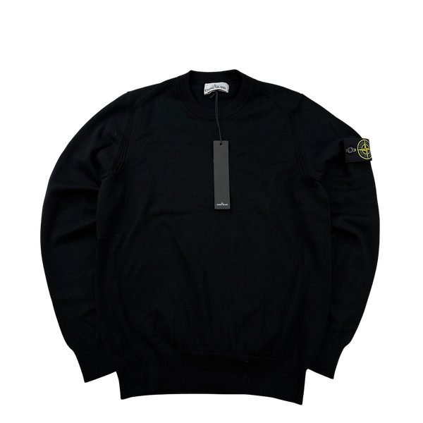 Stone Island 2020 Black Crewneck Knit - Small