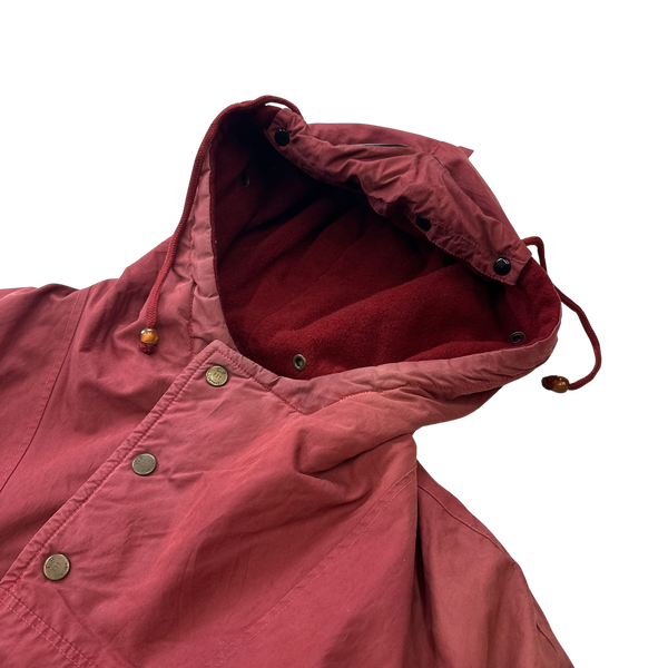 CP Company Red Fleece Lined Ideas From Massimo Osti Green Lens Goggle Jacket - 3XL