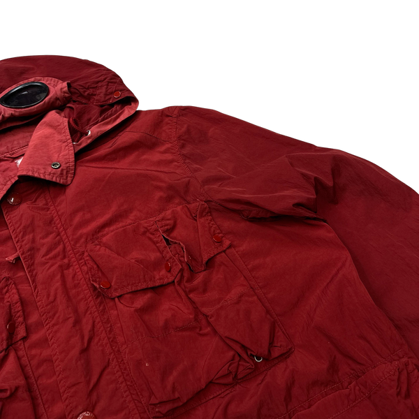 CP Company Red Goggle Multi Pocket Jacket - Large
